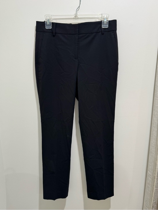 Theory Pants - Theory Straight Tro Black Wool Blend Tailored Straight Leg Dress Pants Size 2